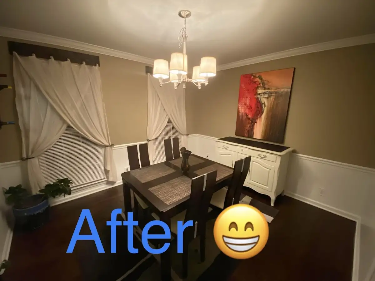 Professional dining room restoration after water damage in La Grande